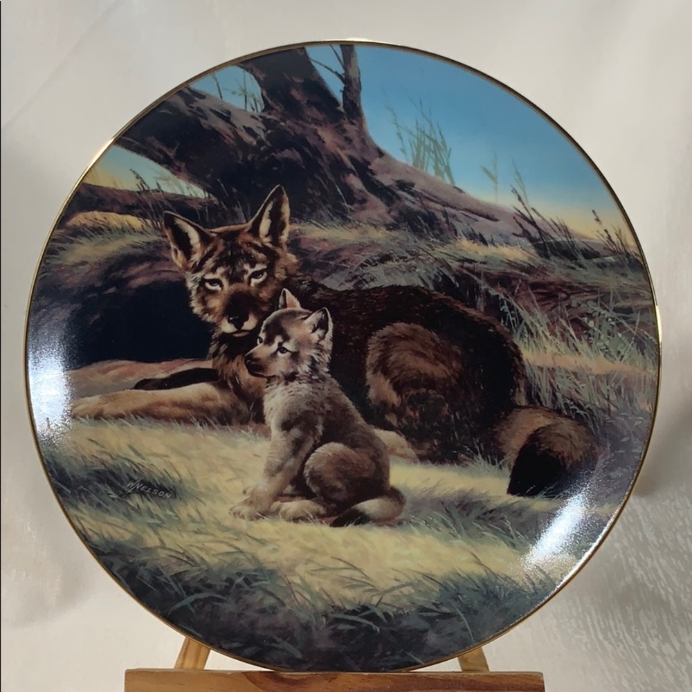 Will Nelson “The Red Wolf” Collector Plate 3rd Issue In Last Of Their Kind
